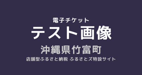 テスト竹富島　電子チケット（3枚綴り）