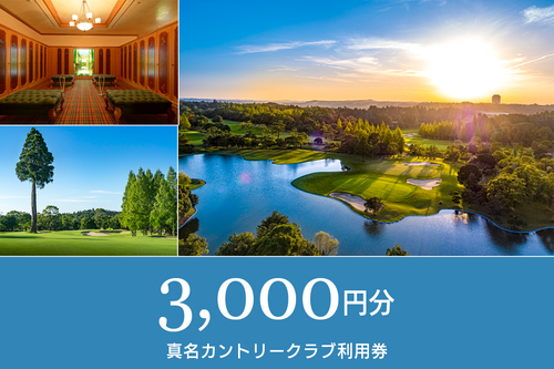 【テスト用】真名カントリークラブ利用券(3,000円分×1枚)