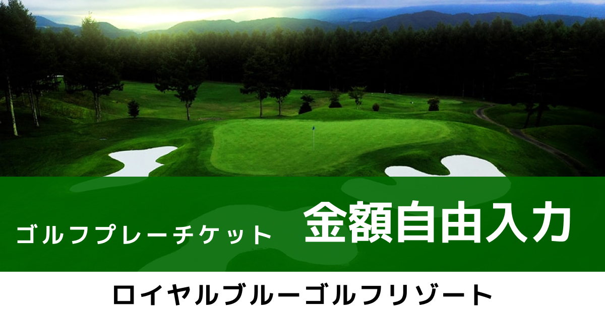 demo ロイヤルブルーゴルフリゾート プレー券 金額自由入力
