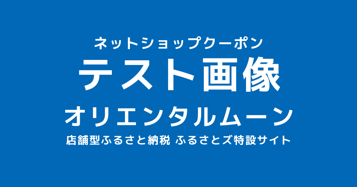 テストオンラインクーポン　金額自由入力