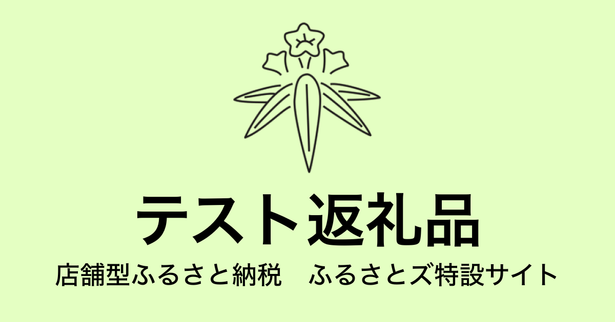 【通常】テスト返礼品（9,000円分）