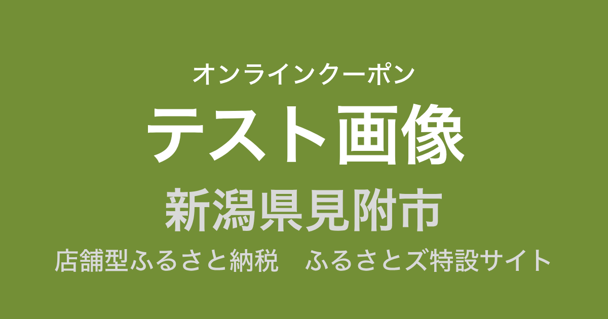 【オンラインクーポン】テスト返礼品（9,000円分）