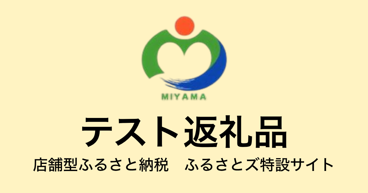 【通常】テスト返礼品（9,000円分）