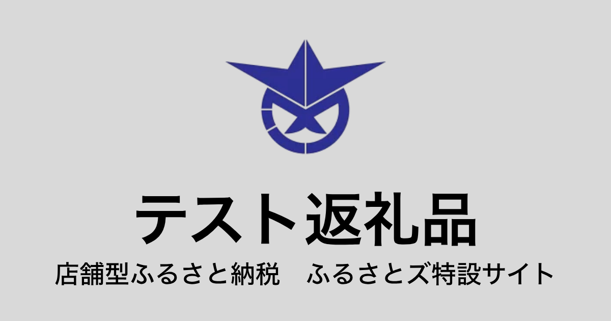 【通常】テスト返礼品（9,000円分）