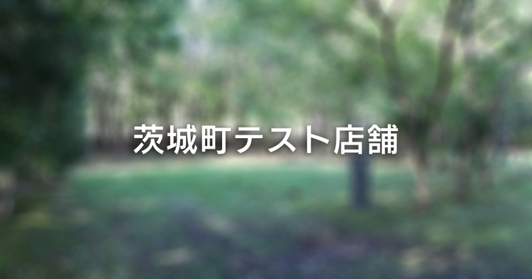 茨城町テスト店舗